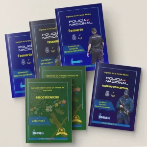 Pack libros Policía Nacional.